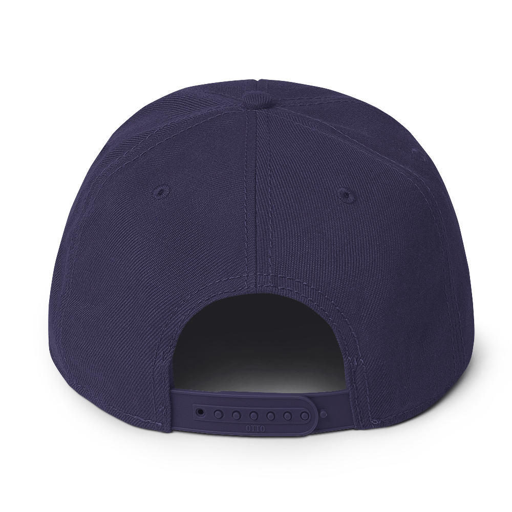 Snapback Hat with Grey Undervisor