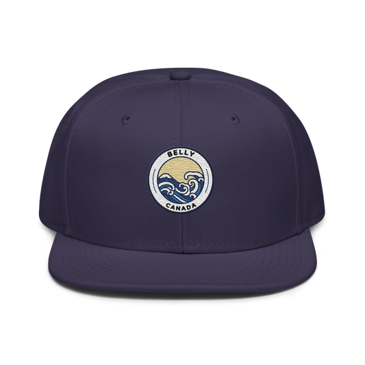 Snapback Hat with Grey Undervisor