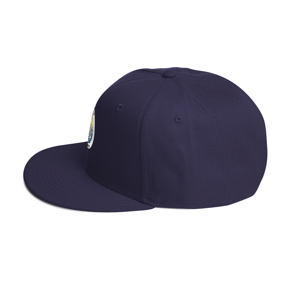 Snapback Hat with Grey Undervisor