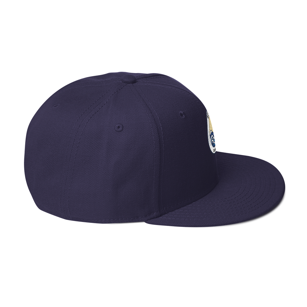 Snapback Hat with Grey Undervisor