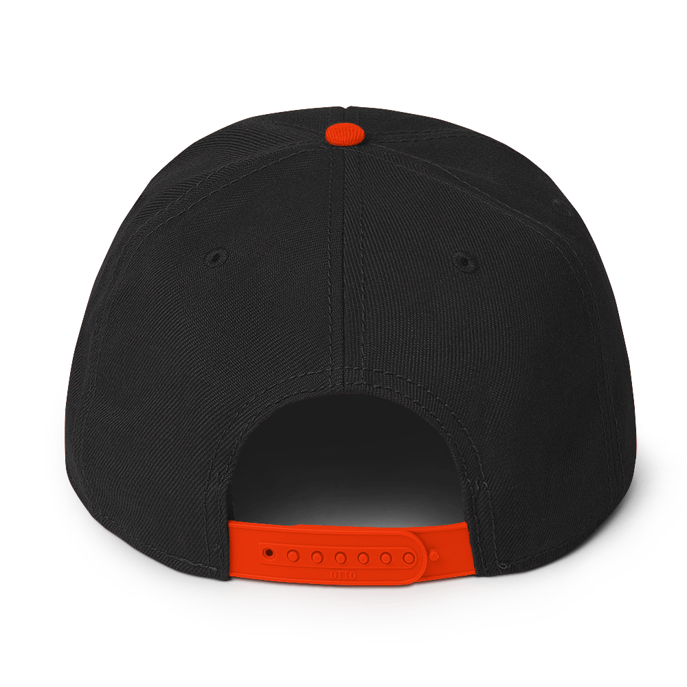 Snapback Hat with Grey Undervisor