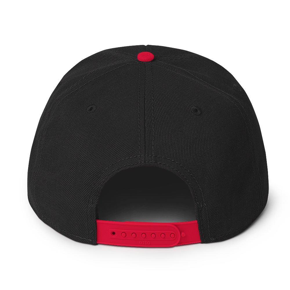 Snapback Hat with Grey Undervisor