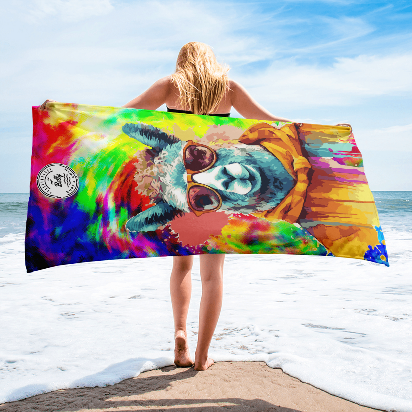 Llamabrain Print Towel