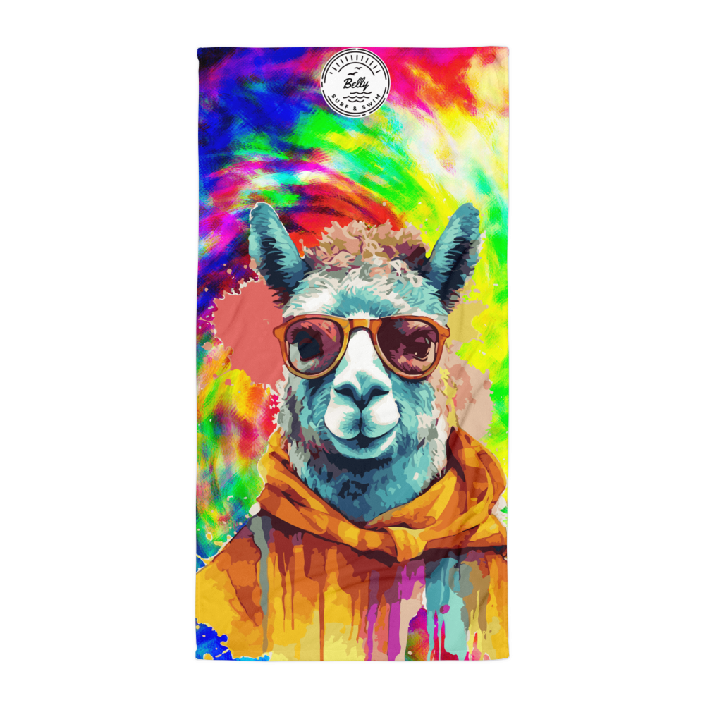 Llamabrain Print Towel